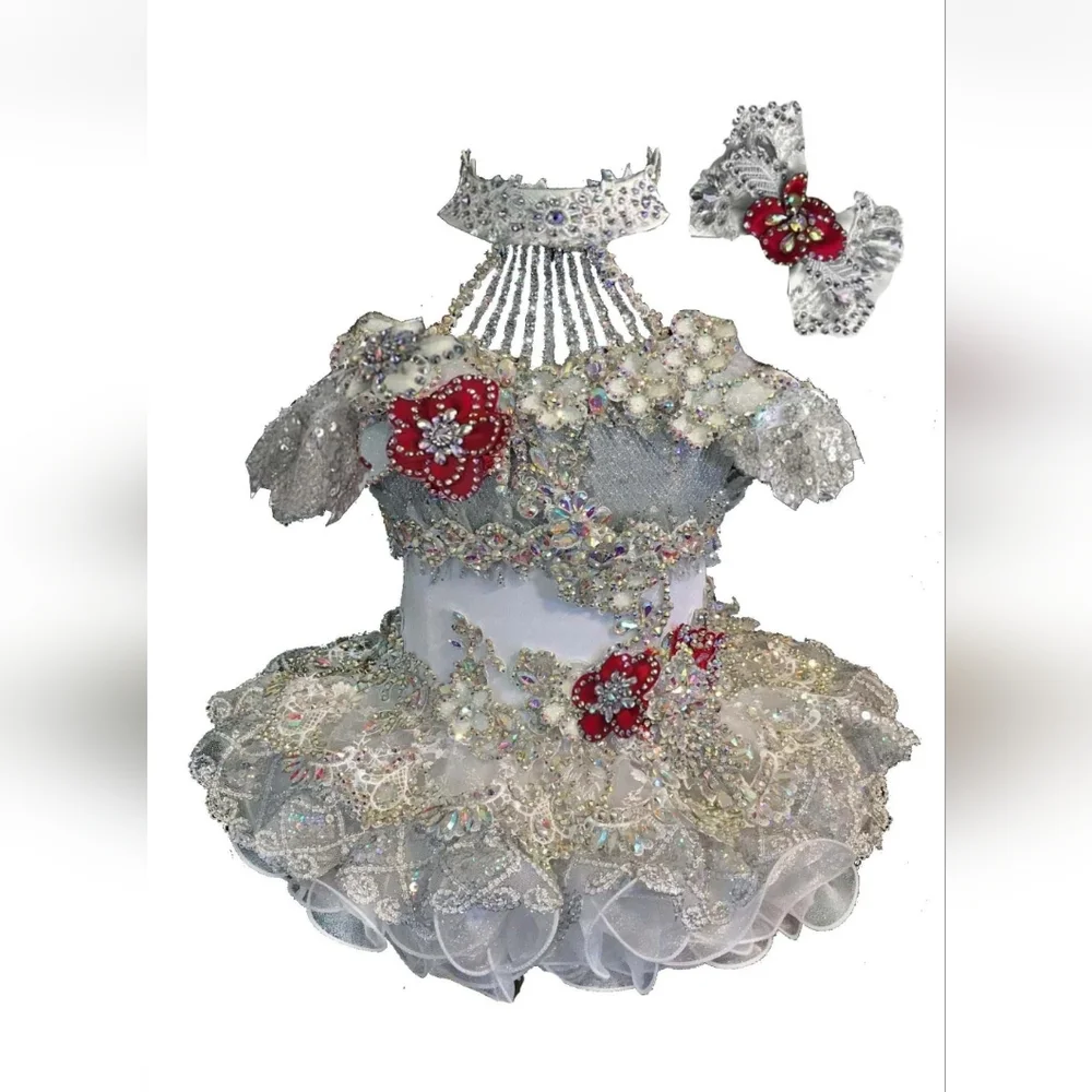 Girls Pageant Dress 4t - Picture 1 of 5